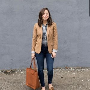 J. Crew tan blazer mercantile 4